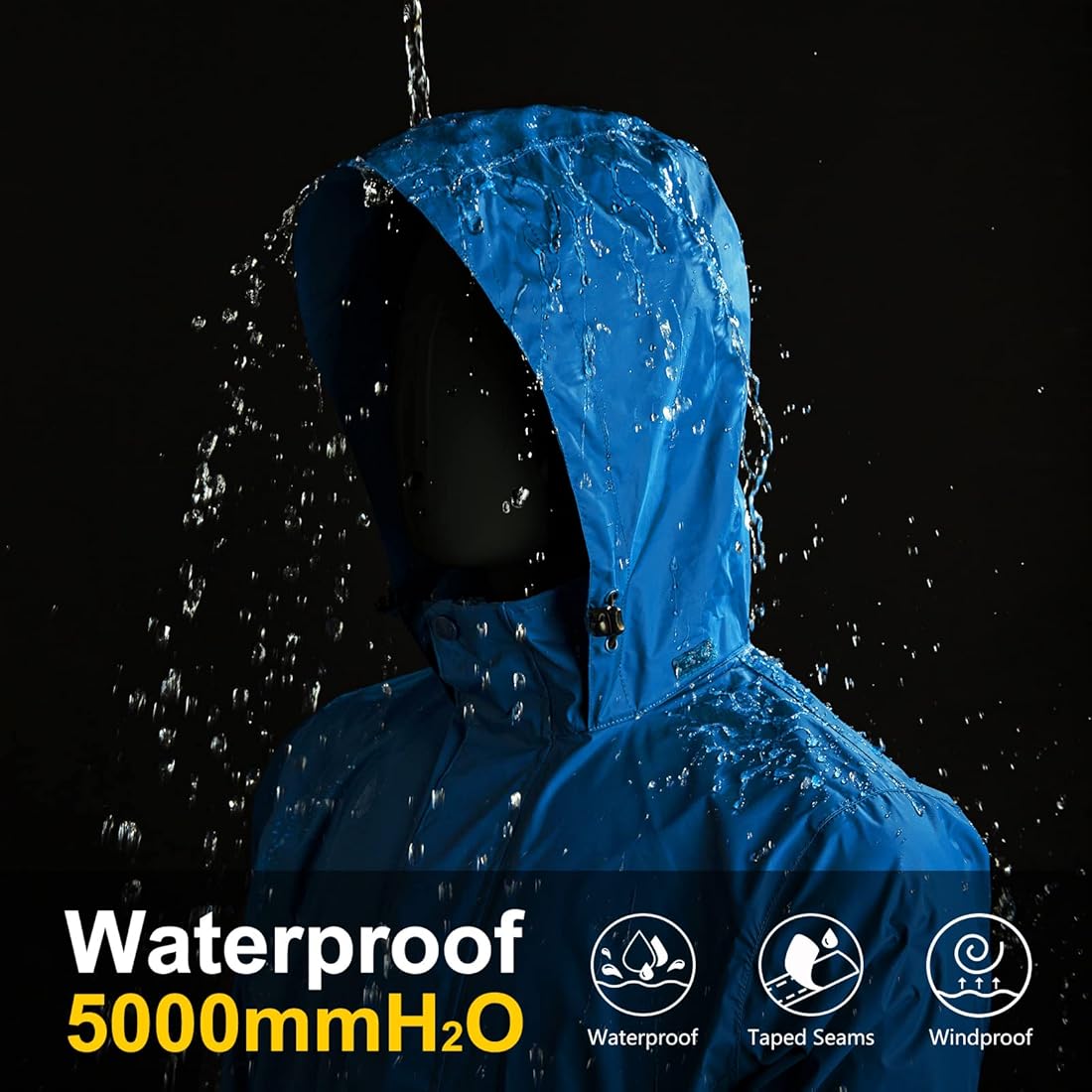 Rain Suit / Rainwear / Waterproof Outfit for Men & Women - Lightweight Parachute Cloth Barsati, Rainproof Jacket & Pants for Outdoor Cycling, Hiking, Camping, and Travel