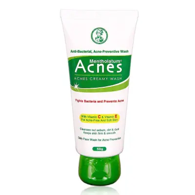 Mentholatum Acnes Creamy Wash | Facial Cleansing Care | 50g