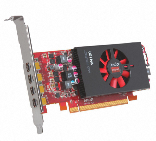 AMD FirePro W4100 2Gb ,GDDR5, 128Bit,  High Performance Graphic Card