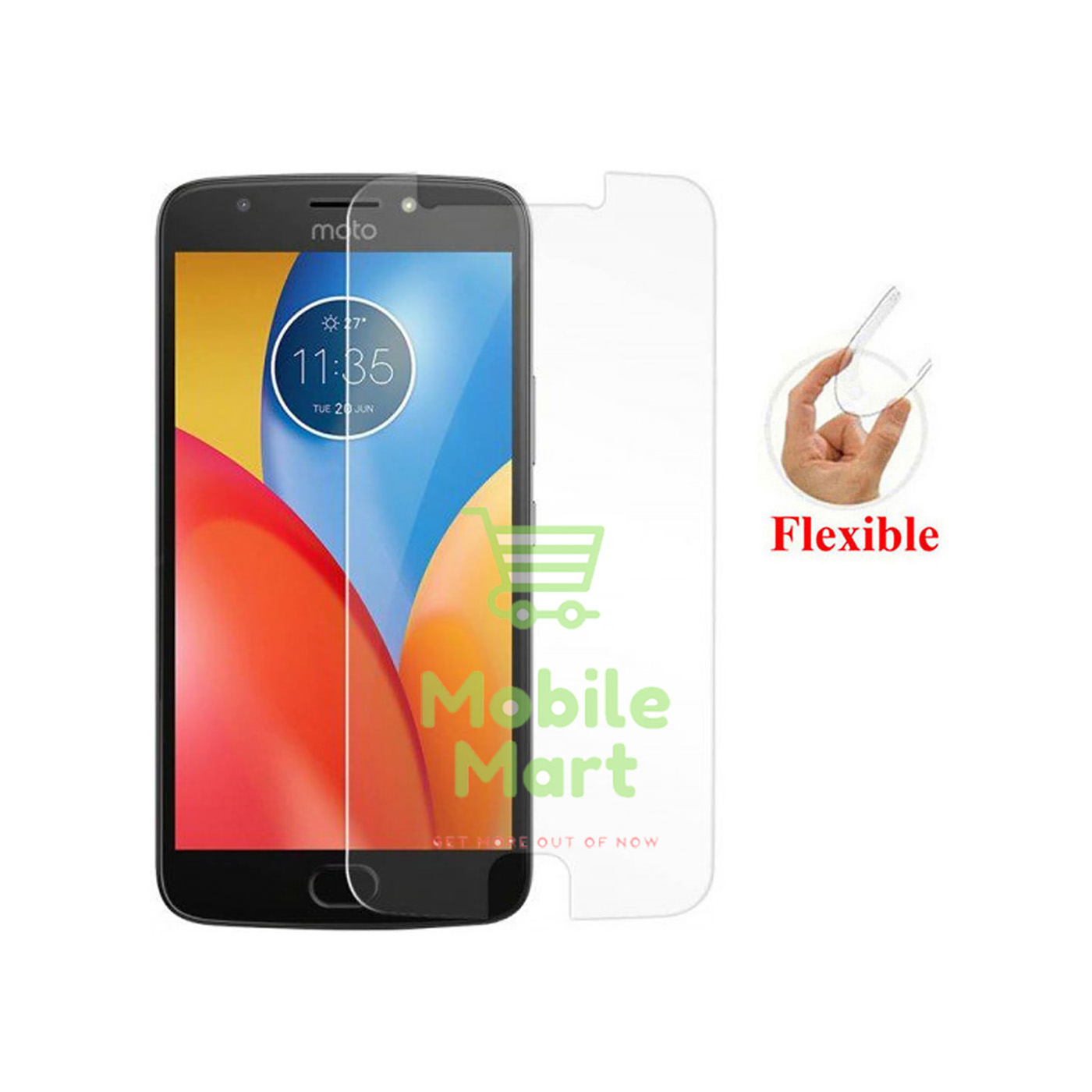 Motorola Moto E4 Unbreakable Gorilla Flexible Tempered Glass High ...