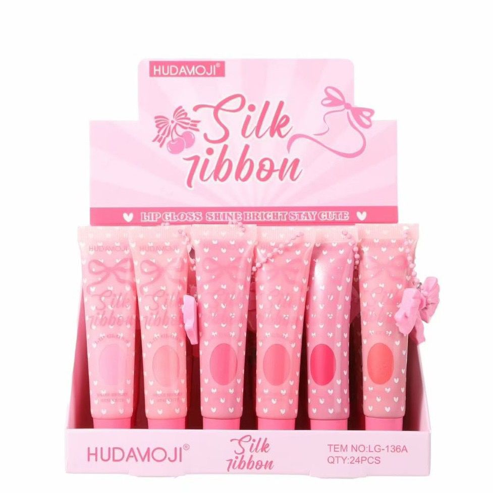 Lip Gloss Kit 6pcs – Ultra Shine Silk Ribbon Collection