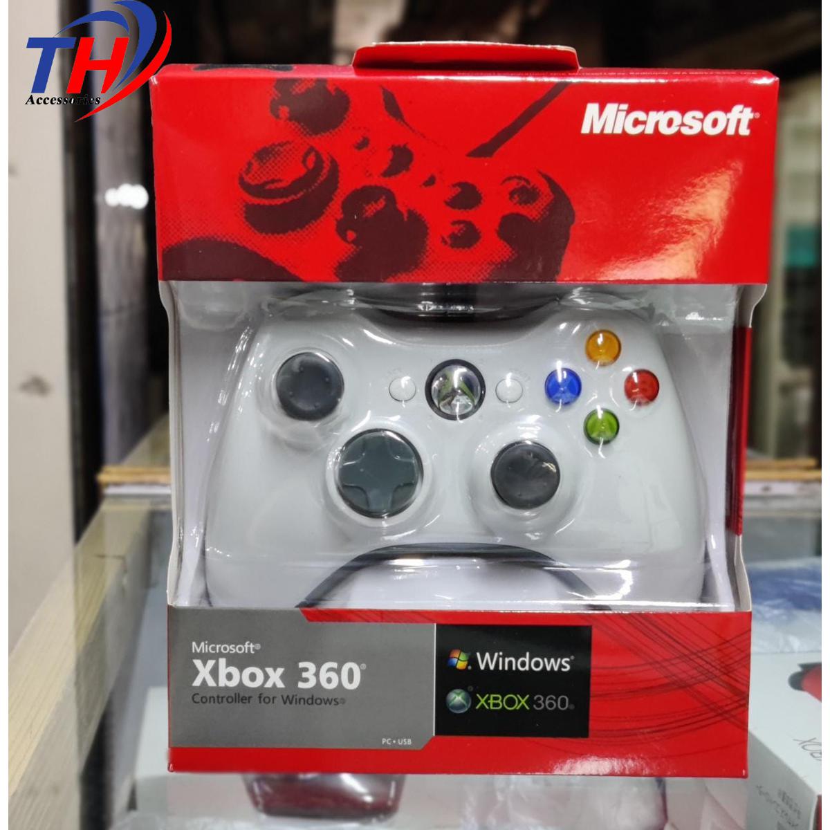 Xbox 360 Controller for Windows & Xbox 360 Console Wired USB Joystick Support PC Laptop[WHITE]