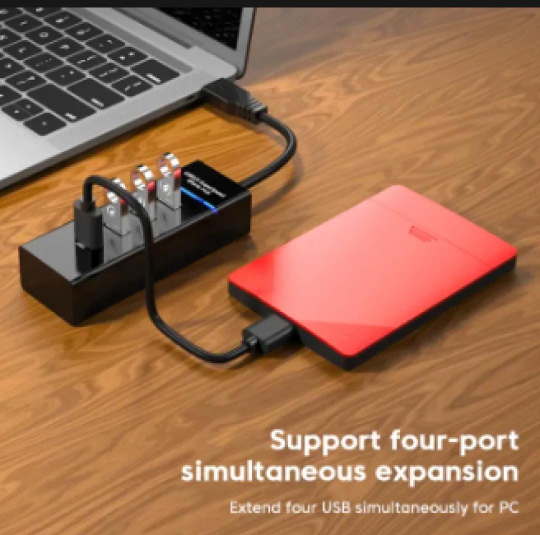 USB 3.0 Hub 4 Ports Extension for Mobile Gaming PC Laptop ~ Super-fast 4 port USB Hub 3.0 Multi Splitter Adapter Extender for Windows / MacBook / Android / PS4 / Phone / Tablet / Computer / Keyboard & Mouse | usb hub | hub | Usb | 3.0 usb hub | USB HUB