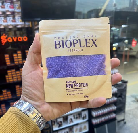 100g Bioplex Blue hair strengthening protein Treatment No Damaged Hair For Bleaching and Colouring Blue Protein Balls