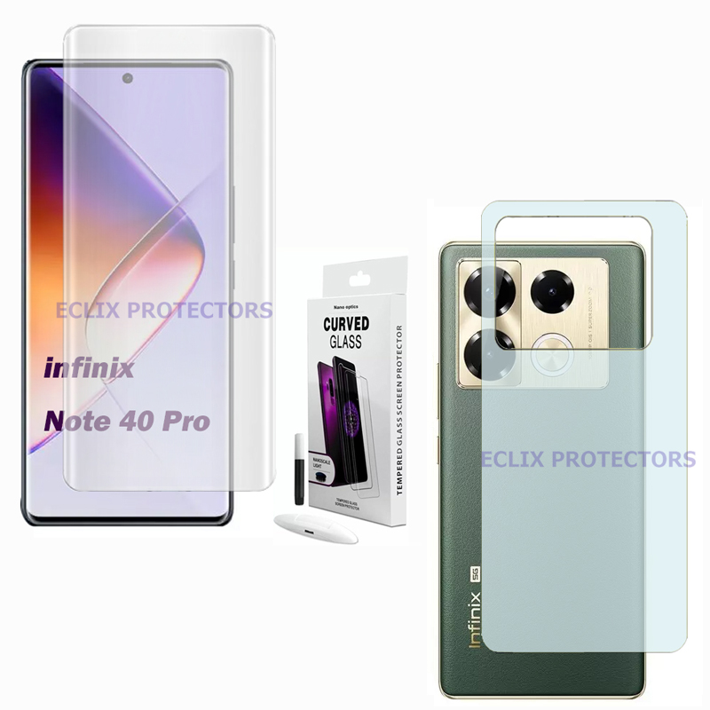 Infinix Note 40 Pro UV Glass Liquid Glue Tempered Glass Screen