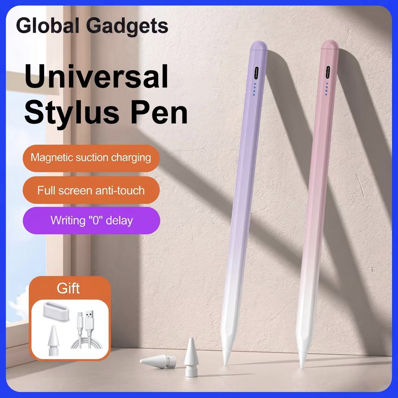Universal Stylus Pen 2 in 1 Stylus Pen for Tablets Capacitive Pen High Sensitivity Stylus Touch Pen - Global Gadgets