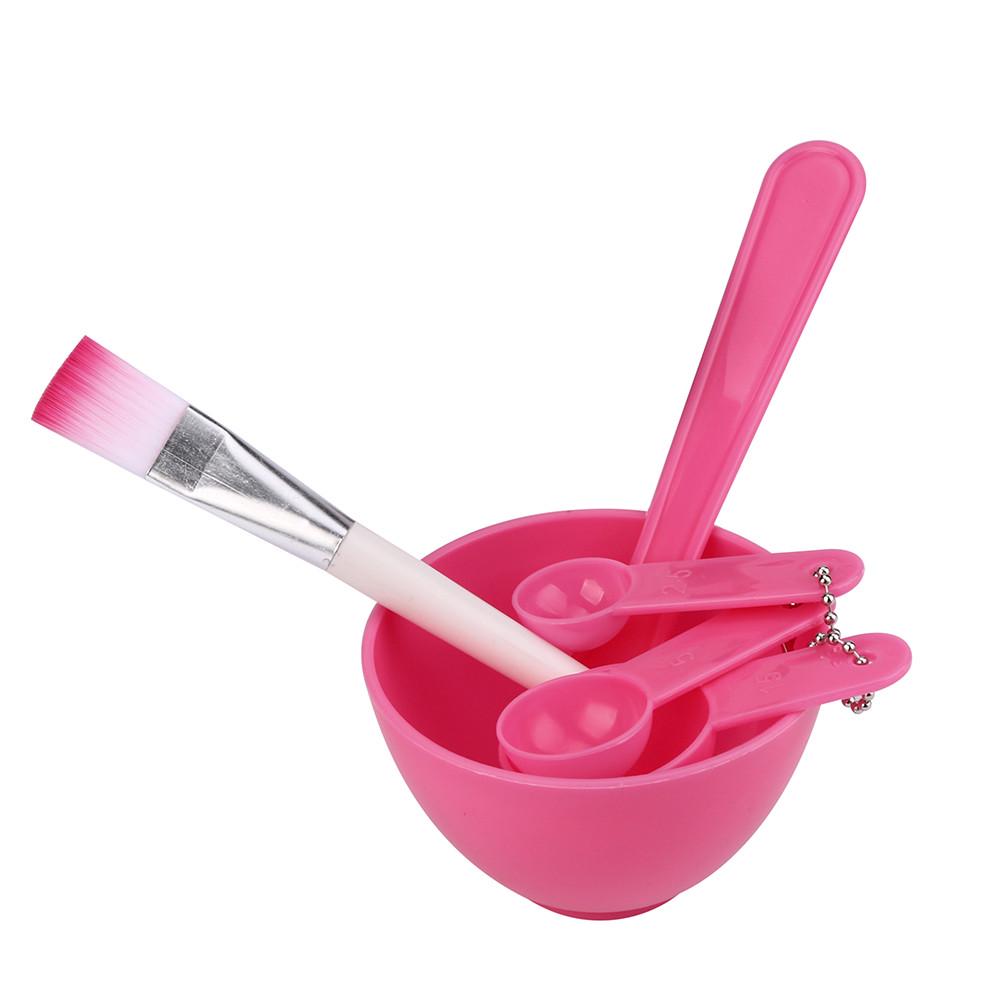 4 In 1 DIY bowl Set Facial Mask Mixing Bowl Brush Spoon Stick Tool Face Care Set important