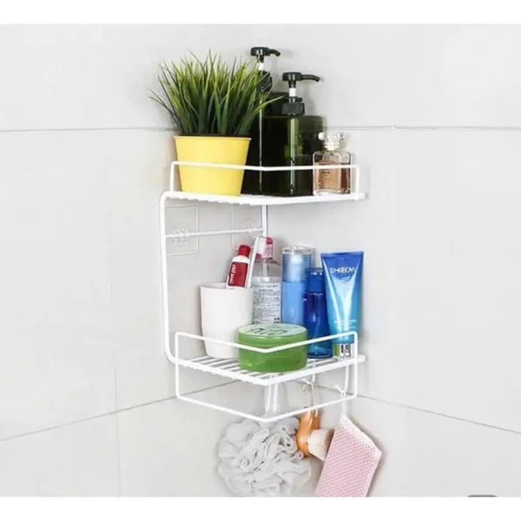 Washroom Storage Metal Wire, Metal Shower Shelf Organizer for Storage