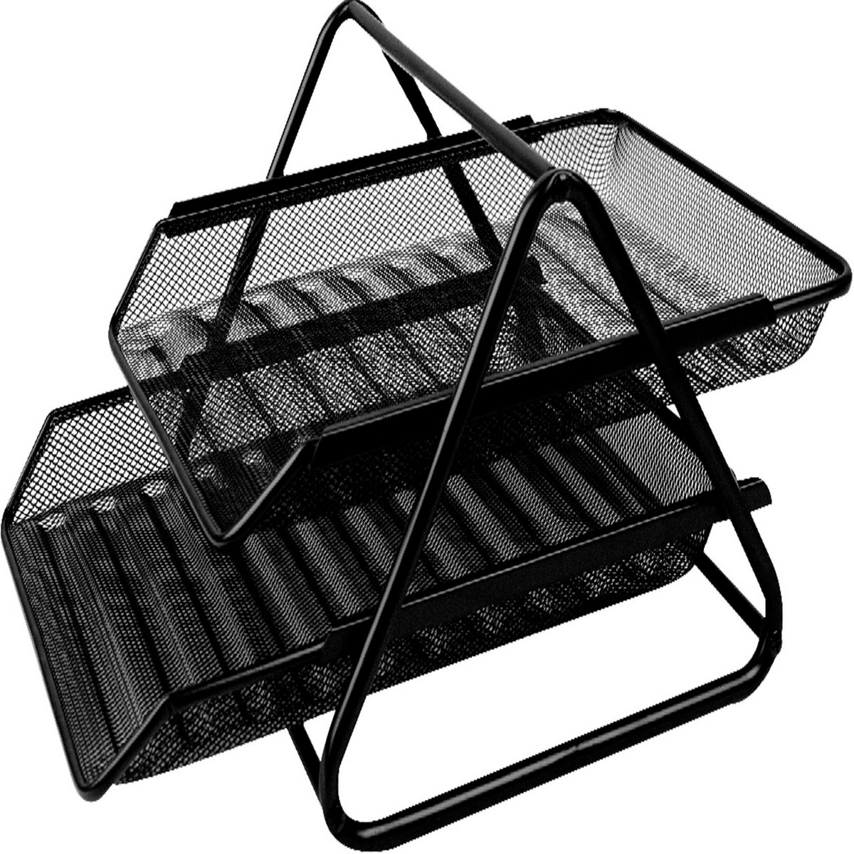 Heavy Duty Metal 2 Tier story Desktop Document Letter Tray / Office 2