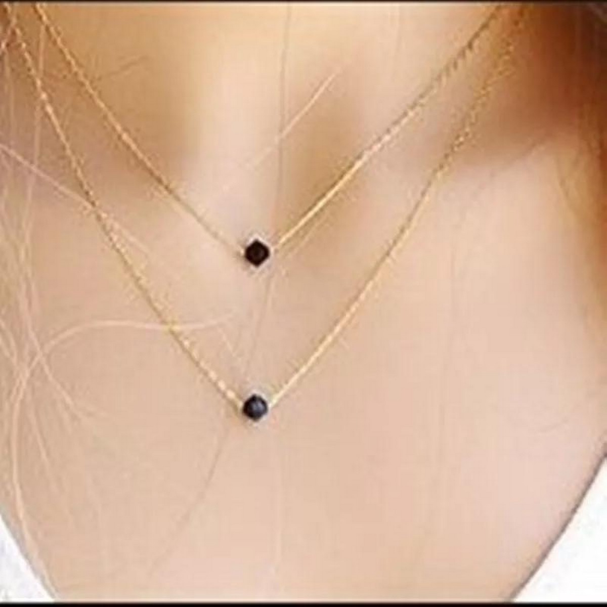Double layer Chain Necklace 