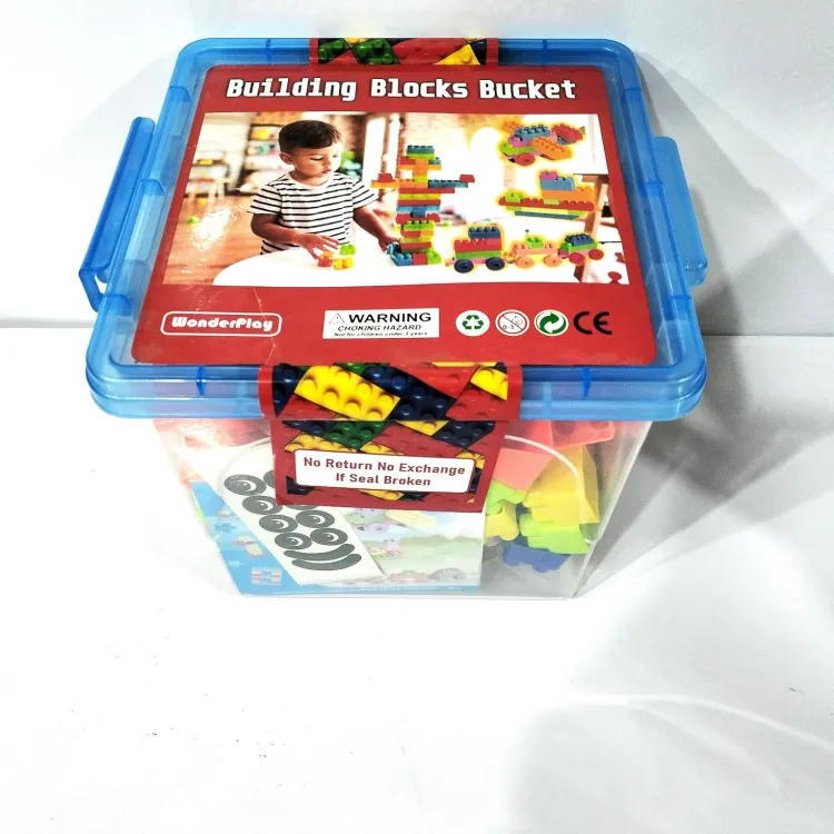 Building Block Bucket For Kids 110 Pieces