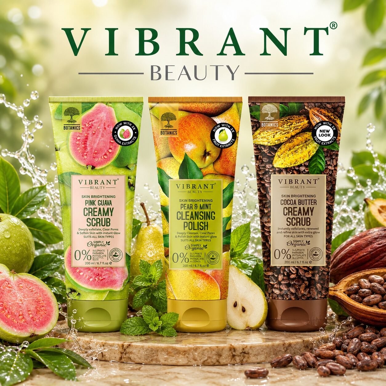Vibrant Beauty New Arrivals Skincare (Pack of 3) Each | Personal Care Set | 200ml