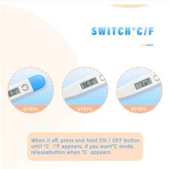 Advanced Digital Thermometer for Adults Digital Oral Thermometer for Fever Medical Thermometer, Highly Accurate and Fast, Easy to Use, Fast Reading. Detect Fever Quickly - Oral Armpit and Rectal Thermometer for Babies Children and Adults