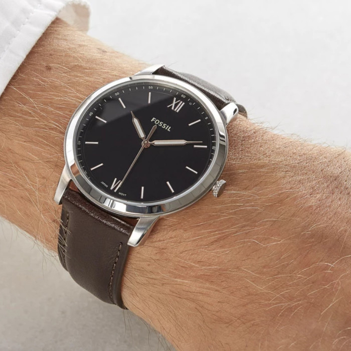 Hand Brown Leather Watch for Men 