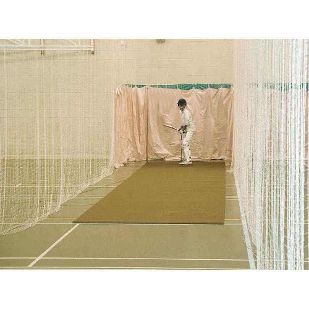 Sports Cotton 10 x 100 Cricket Practice Net for Outdoor Backyard Ground Sports Warm-Up/Throw-Down Sports Nets Cricket Accessories (White), Roof ...