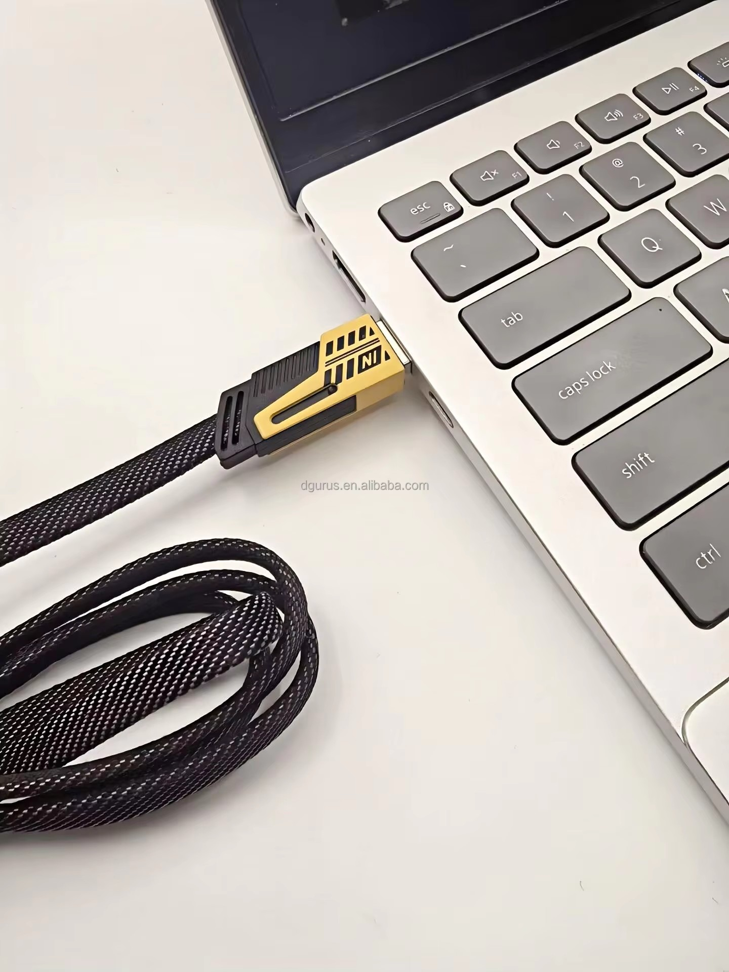4 in 1 Convertible Metal Data Cable Type C Type A Braided Cable 65W USB C Multiple Fast Charging Cable for Android