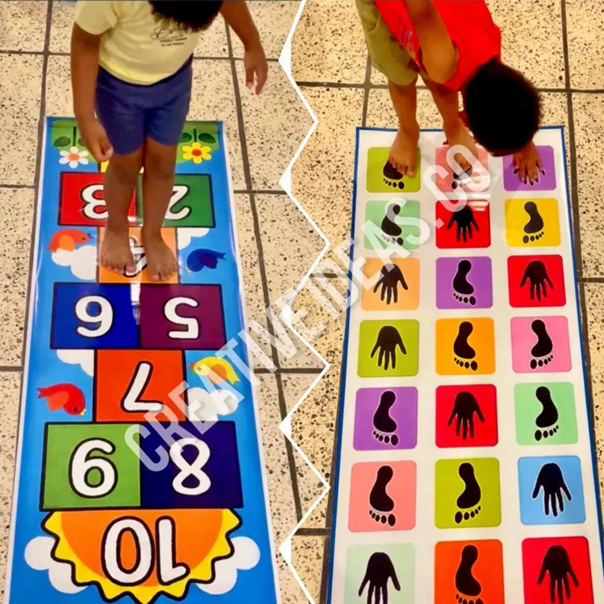 kids play mat children brain and physical activity water proof 5ft x 2ft