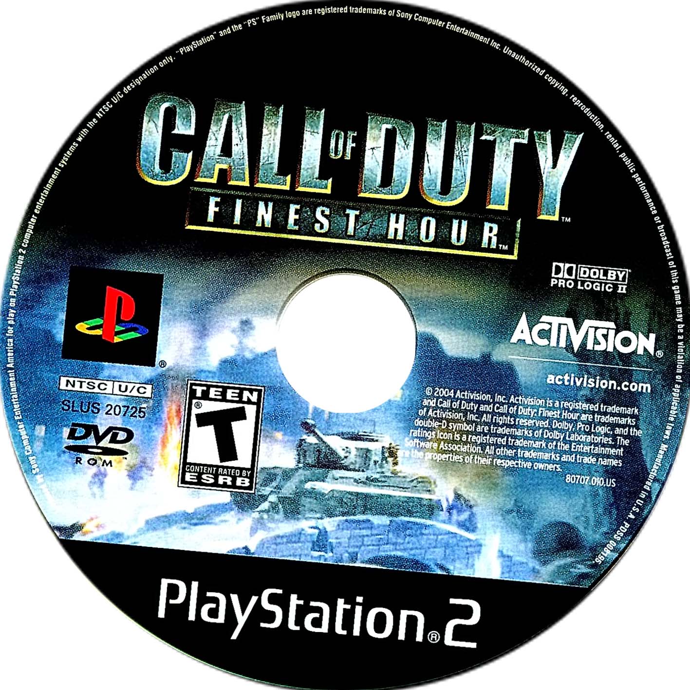 Call of Duty Finest Hour _Game for PlayStation 2_Modified /  Jailbreak_Consoles