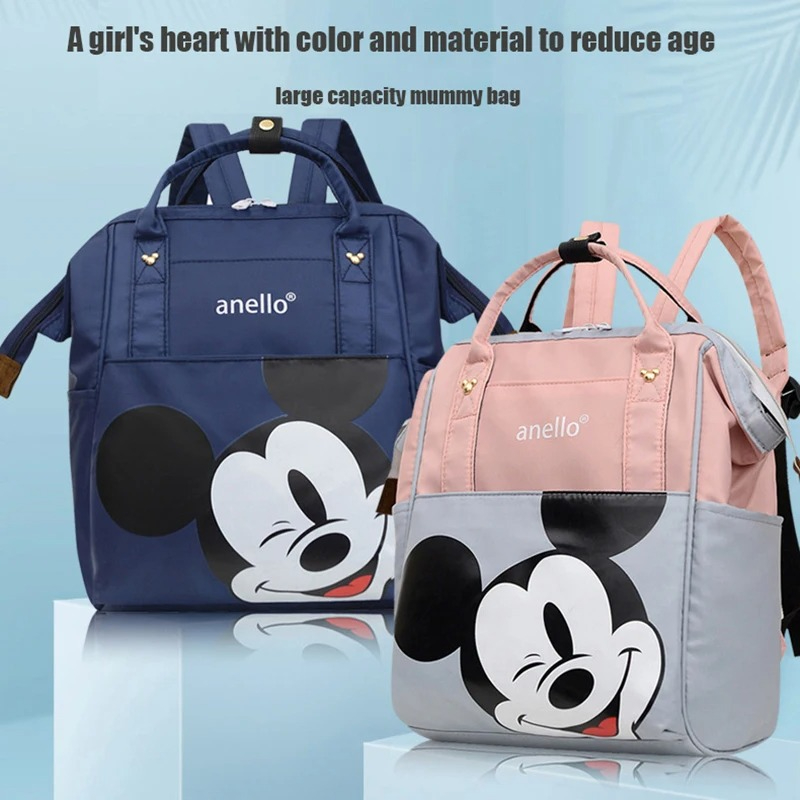 Disney Baby Maternity Bag Maternal Pocket Backpack for Mom Waterproof Mickey Mouse Waterproof Travel Diaper Bags