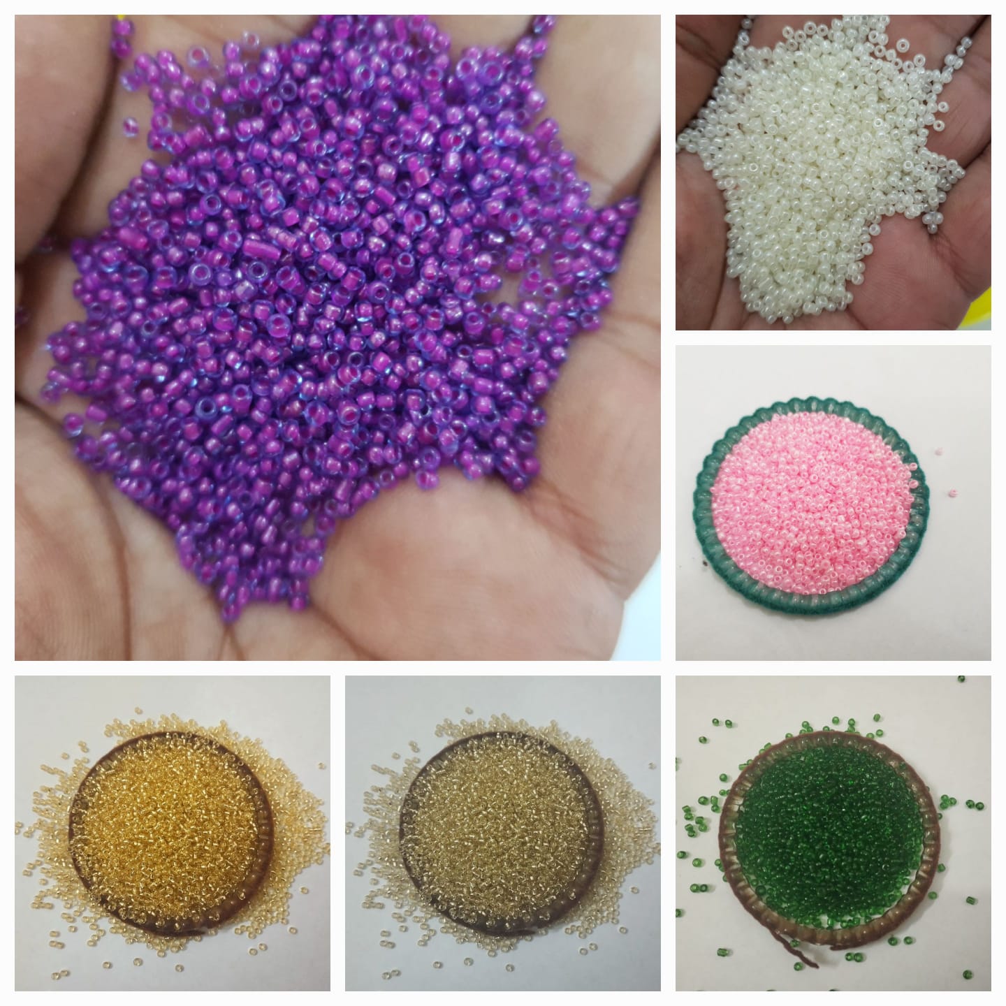 2 Tola Round Beads, Glass Various Colors, Pony Bead Jewelry, DIY Craftsmanship 2mm