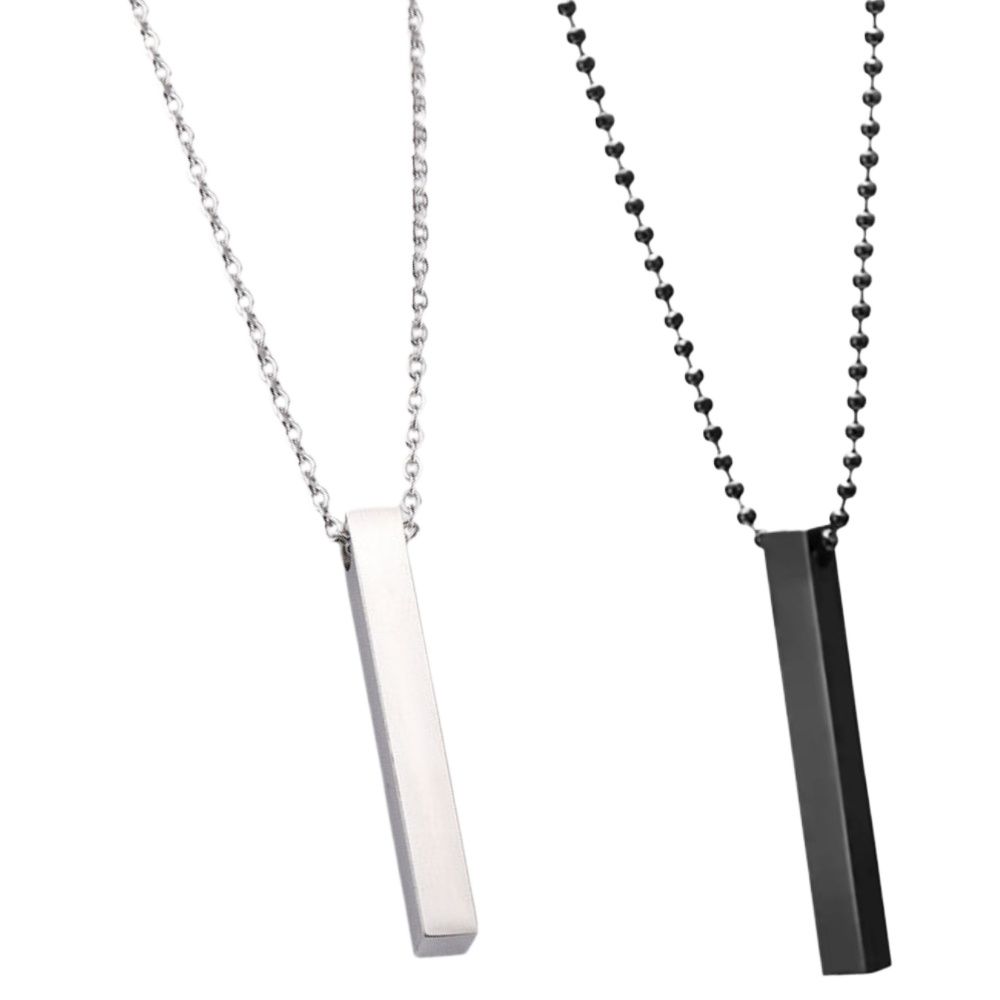 BRAND NEW FASHION MEN LOCKET INCLUDING BLACK | SILVER | GOLDEN BARS WITH BEAD CHAIN. BEST FOR MEN AND BOYS