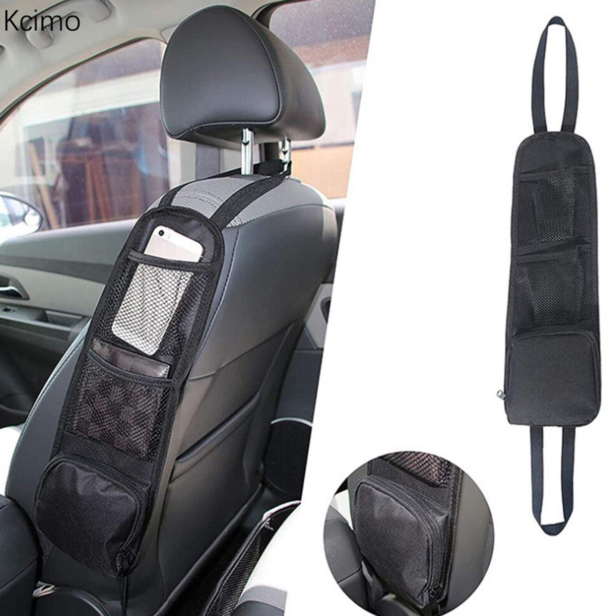 New Multifunctional Car Seat Storage Bag Car Side Seat Hanging Bag Mesh Organizer Multi-Pocket Phone Holder Car Interior Accessories price in Pakistan