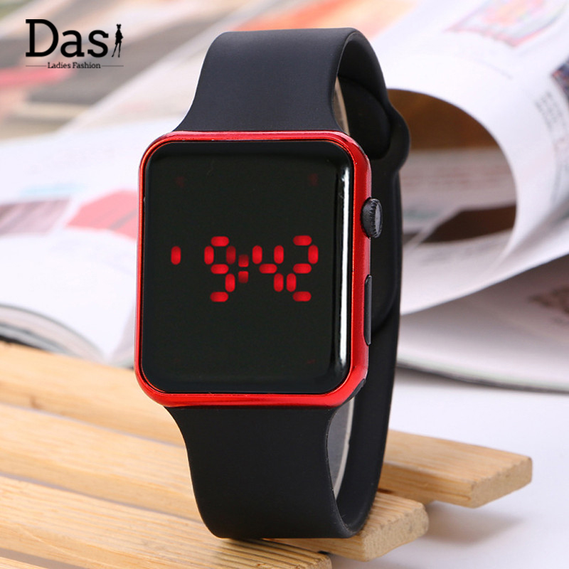 Led Student Electronic Watch Digital Design Wristwatches Fashion Casual