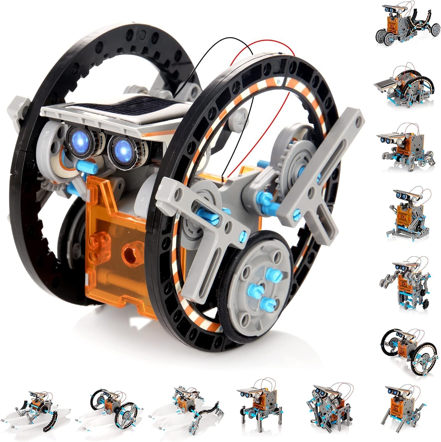 14 in 1 solar robotic kit toy - Solar Robot Educational Kit Build Your Own Robot Kit Powered by the Sun- Educational Solar Robot Kit Powered by the Sun