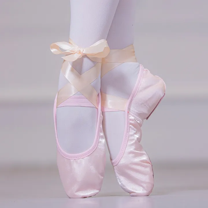 Girls and adult ladies ballerina professional ballet shoes dance shoes with  ribbon women's shoes: Buy Online at Best Prices in Pakistan 