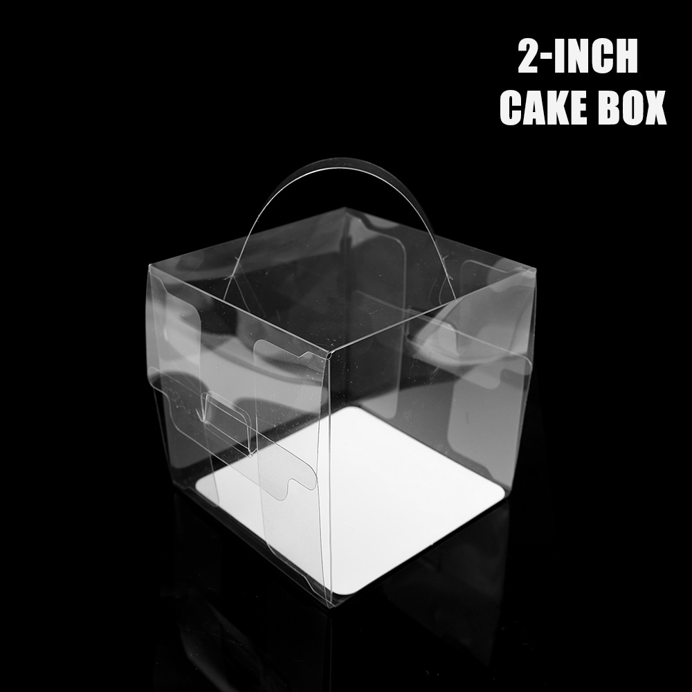 2/3/4/5 inch Transparent Box Exquisite Cake Baking Tools Handheld Cake