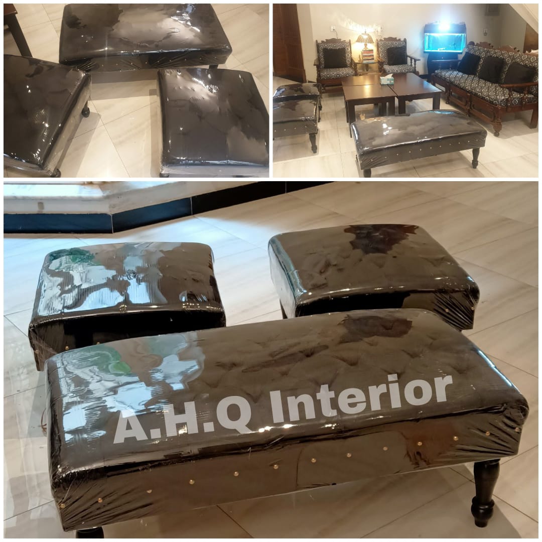 4 Seater Puffy Sofa Set Fabric Velvet Best Price Furniture Sofas | Customize in All Colors | Home Decor | Comfortable Couch with Single & Double Seats | Stylish Modern Design | Special Offer