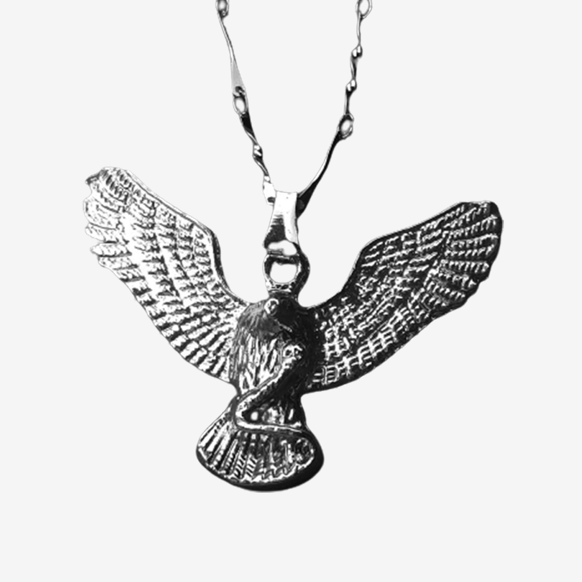 Silver/Golden Eagle Locket Pure Stainless Silver with chain For Girl/boys/Unisex