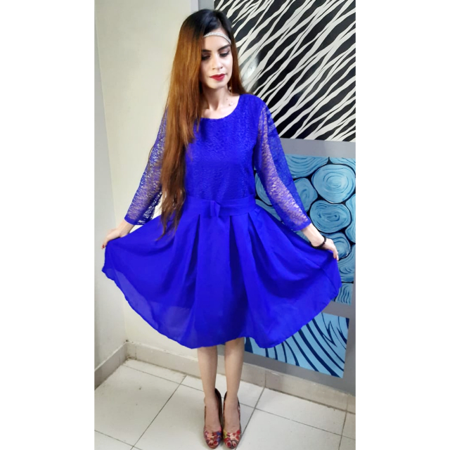 royal blue frocks