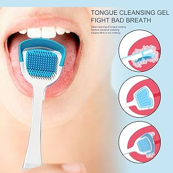NEW Tongue Scraper Tongue Cleaner Brush Antibacterial Zaban Cleaner Toothbrush Mouth Dental Care Brush Bad Breath Oral Fresher Hygiene Tools Deep Clean For Oral Health Use After Toothbrush For Fresh Breath