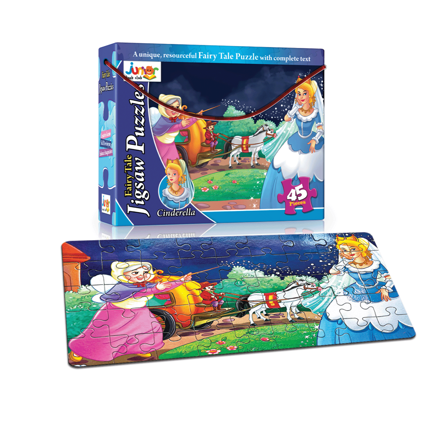 CINDERELLA Fairy Tale Jigsaw Puzzle Box Card Puzzle