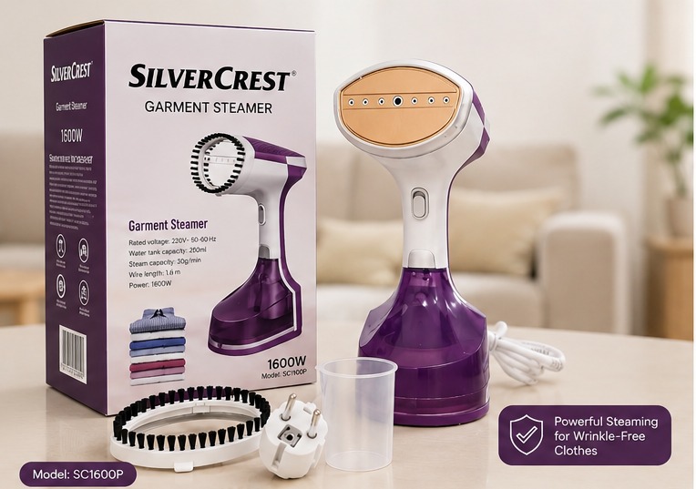 Mini Portable Garment Steamer 1600W Handheld Steam Iron Machine Compact Size for Hostel Dorm Travel Bag and Everyday Home Use