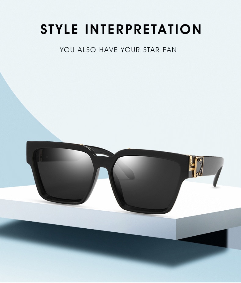 New Personalized Sunglasses For Men, Square Millionaire Sunglasses, 2021  Vintage Glasses For Hip Hop Fashion Leopard Print Gafas