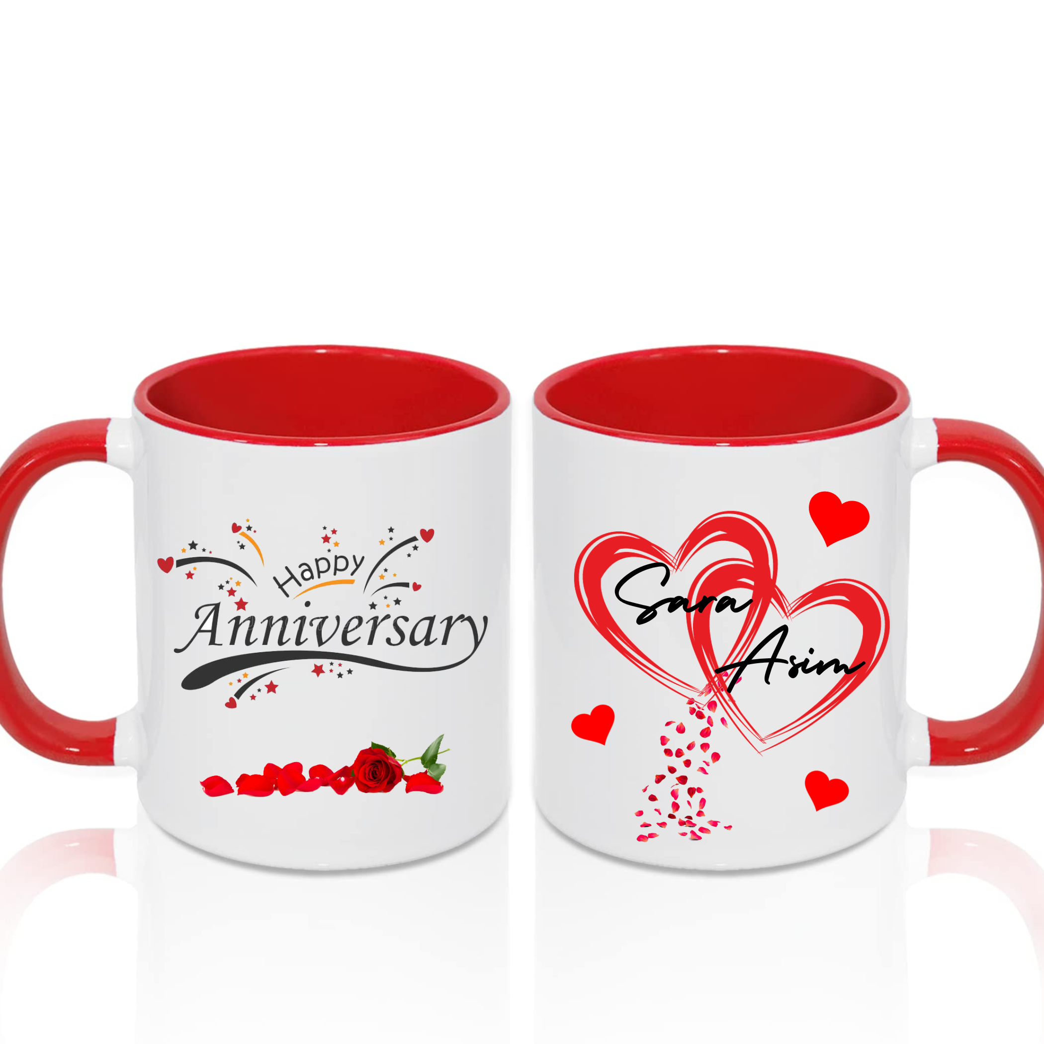 Wedding anniversary - Customize mug - Gift for couple - Happy anniversary -  Wedding gift - Anniversary gift - Gift for couple - Gift item