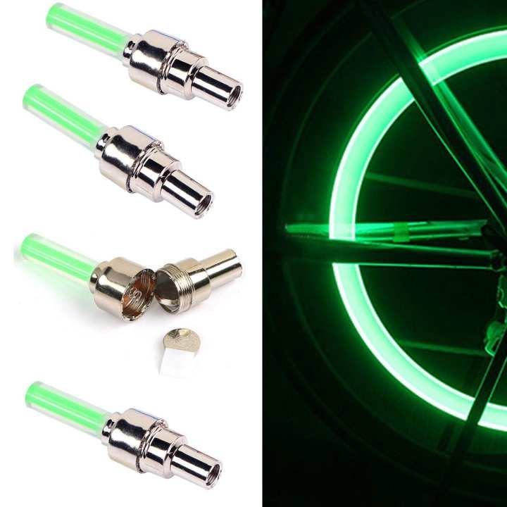 2pcs led flash tyre wheel valve cap light LED Flash Light for motorbike car Bicycle