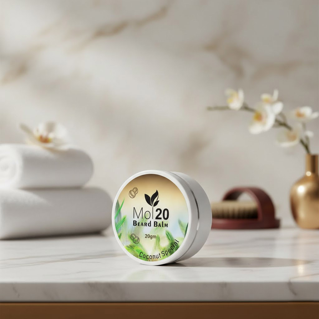 Mol20 Beard Balm - 20gm - Coconut Flavor