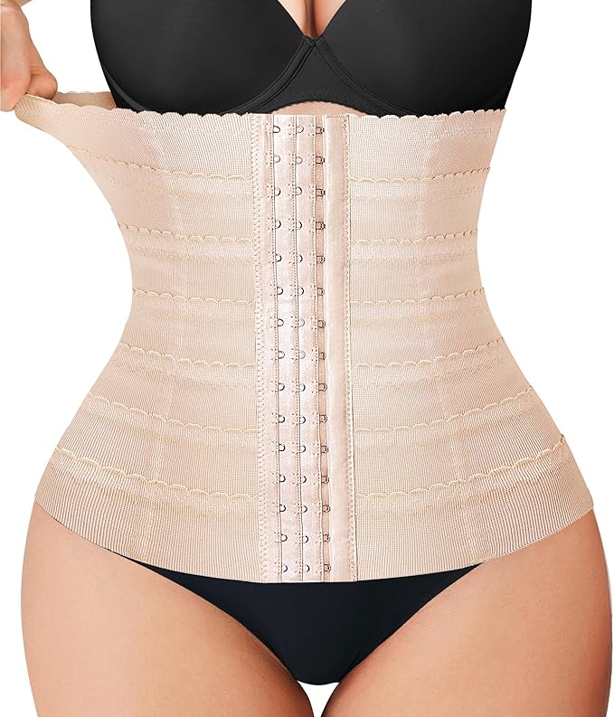 Womens' Waist Trainer Tummy Control Waist Cincher Slim Body Shaper Belt For Men & Women