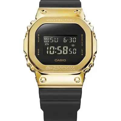 Gold black cheap casio