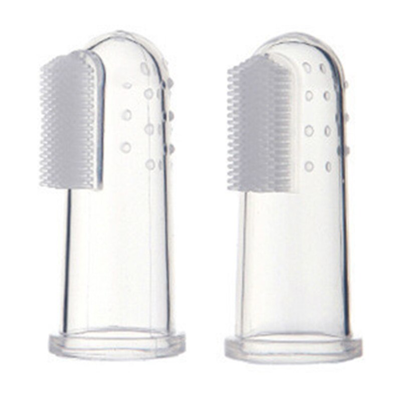 Baby Finger Toothbrush Silicon Toothbrush Box Children Teeth Clear Soft Silicone Infant Tooth Brush Rubber Cleaning