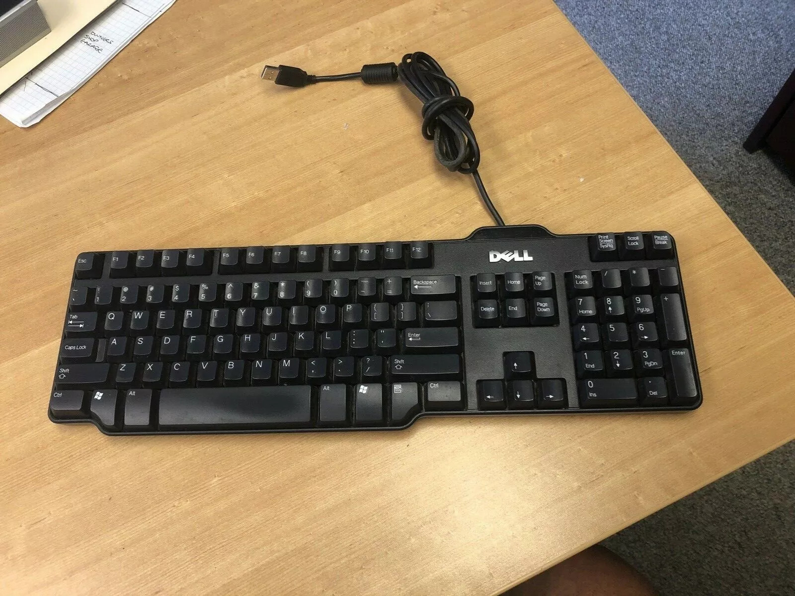 Delle (Sk-8115) USB Wired Keyboard | Genuine Black with Premium Packing