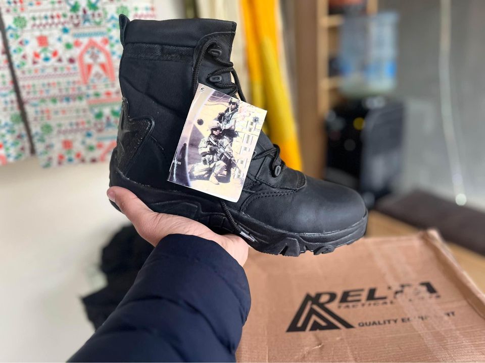Long Black boots Shoes For Men