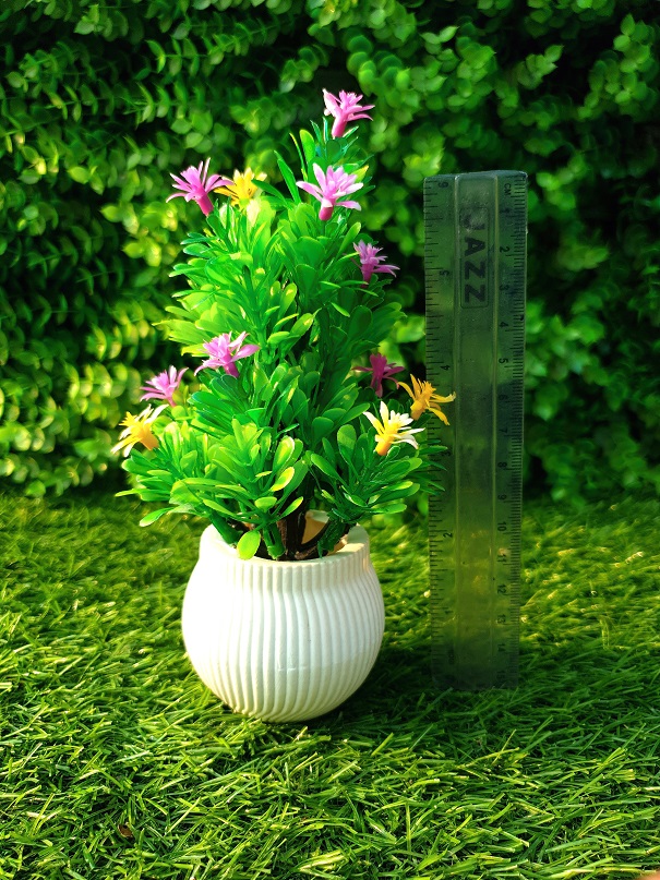 Mini Artificial Flower Decoration Piece - Green Best for home and office use with multi flowers