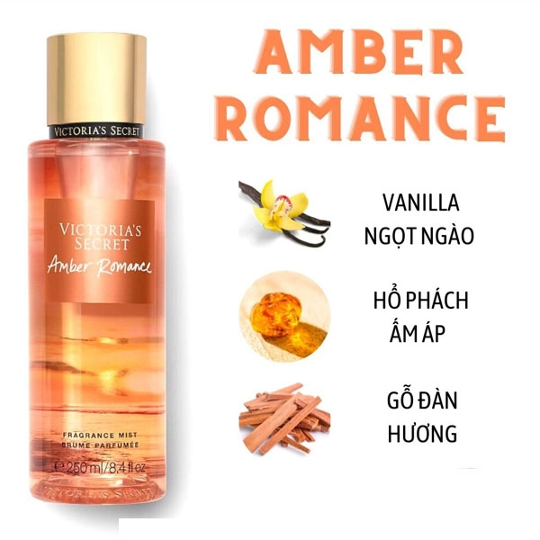 Amber Romance Victoria's Secret for women Body Mist 250ml