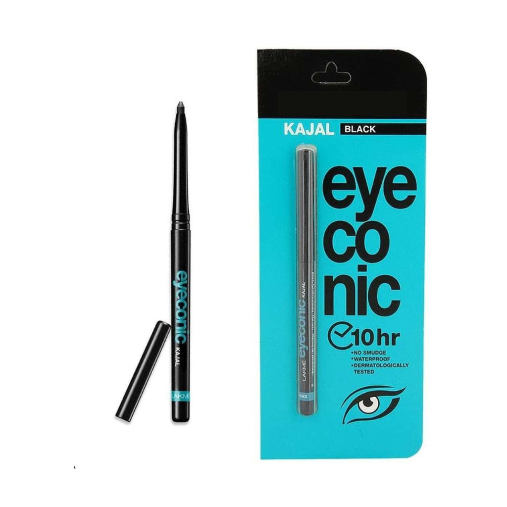 Eyeconic Kajal 24hr Lasting Waterproof Smudge proof Kajal black, white
