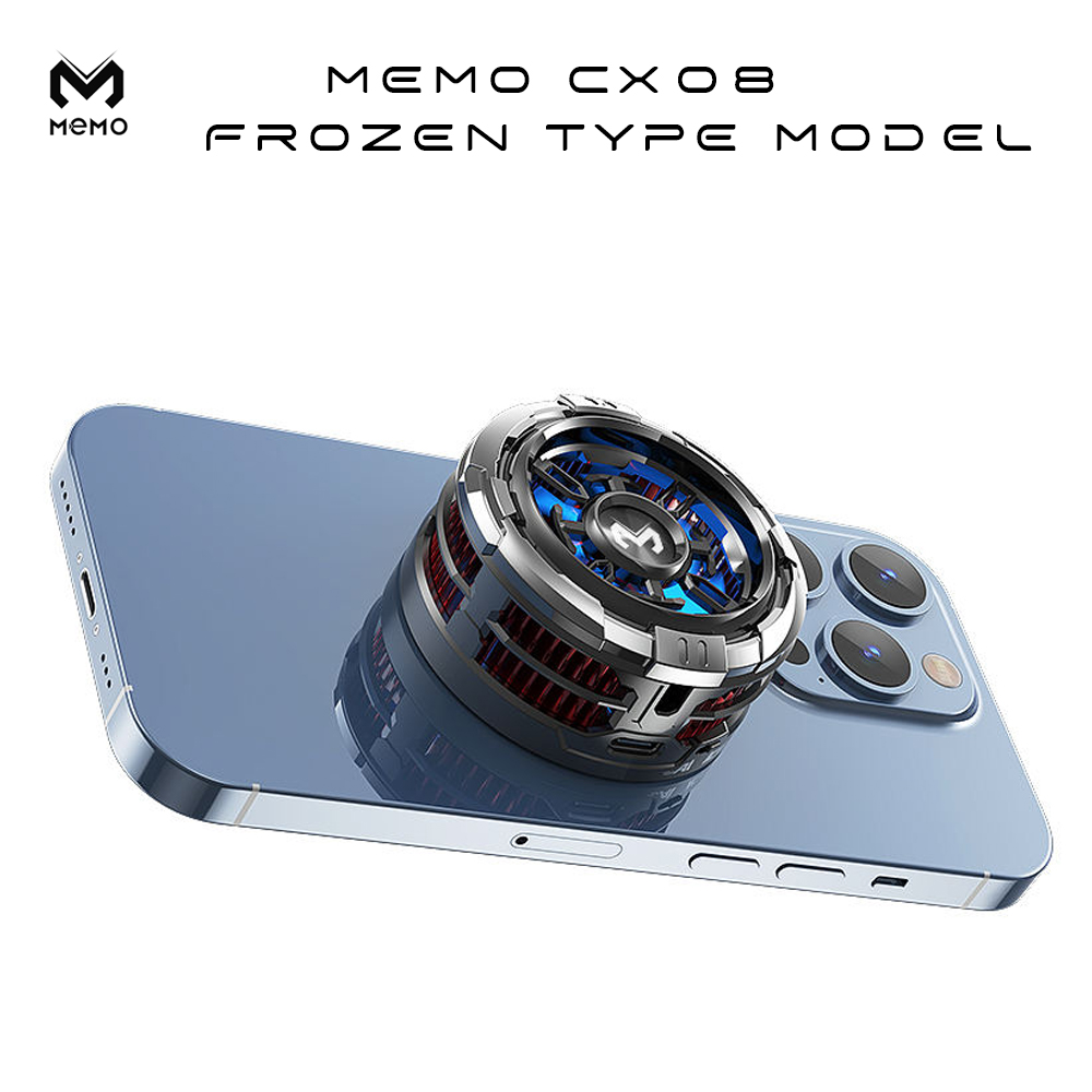 MEMO CX08 Frozen Type Model Mobile Phone Cooler Mobile Semiconductor Cooling Radiator for IOS Android PUBG Magnetic Back-clip Heat Sink