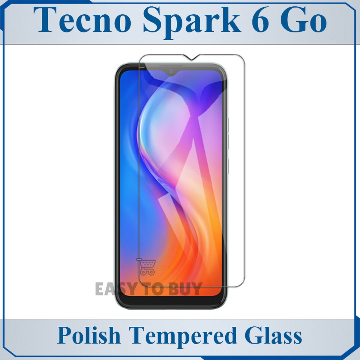 tecno spark 6 go tempered glass